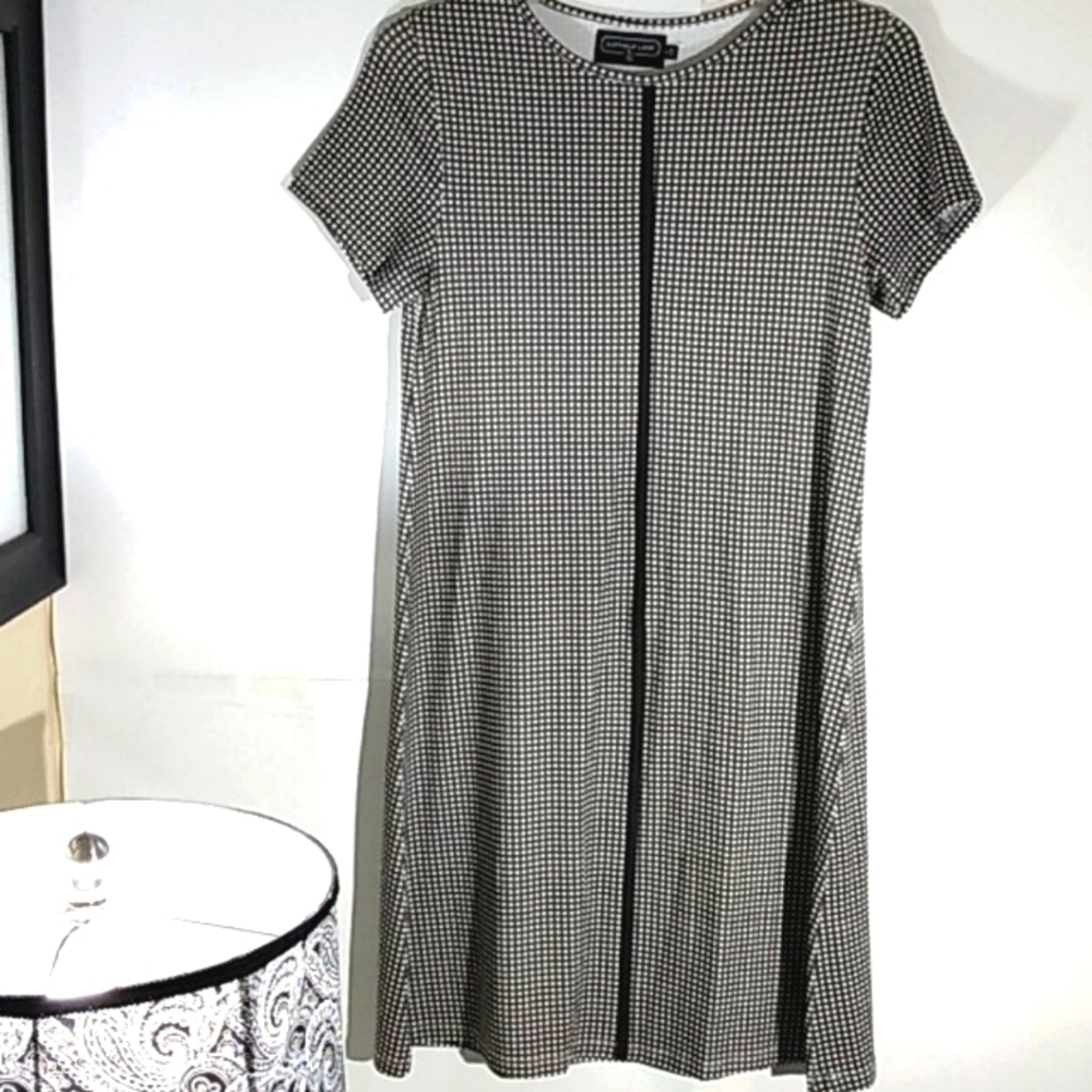 DUFFIELD LANE GINGHAM FIT & FLARE DRESS SIZE SMALL